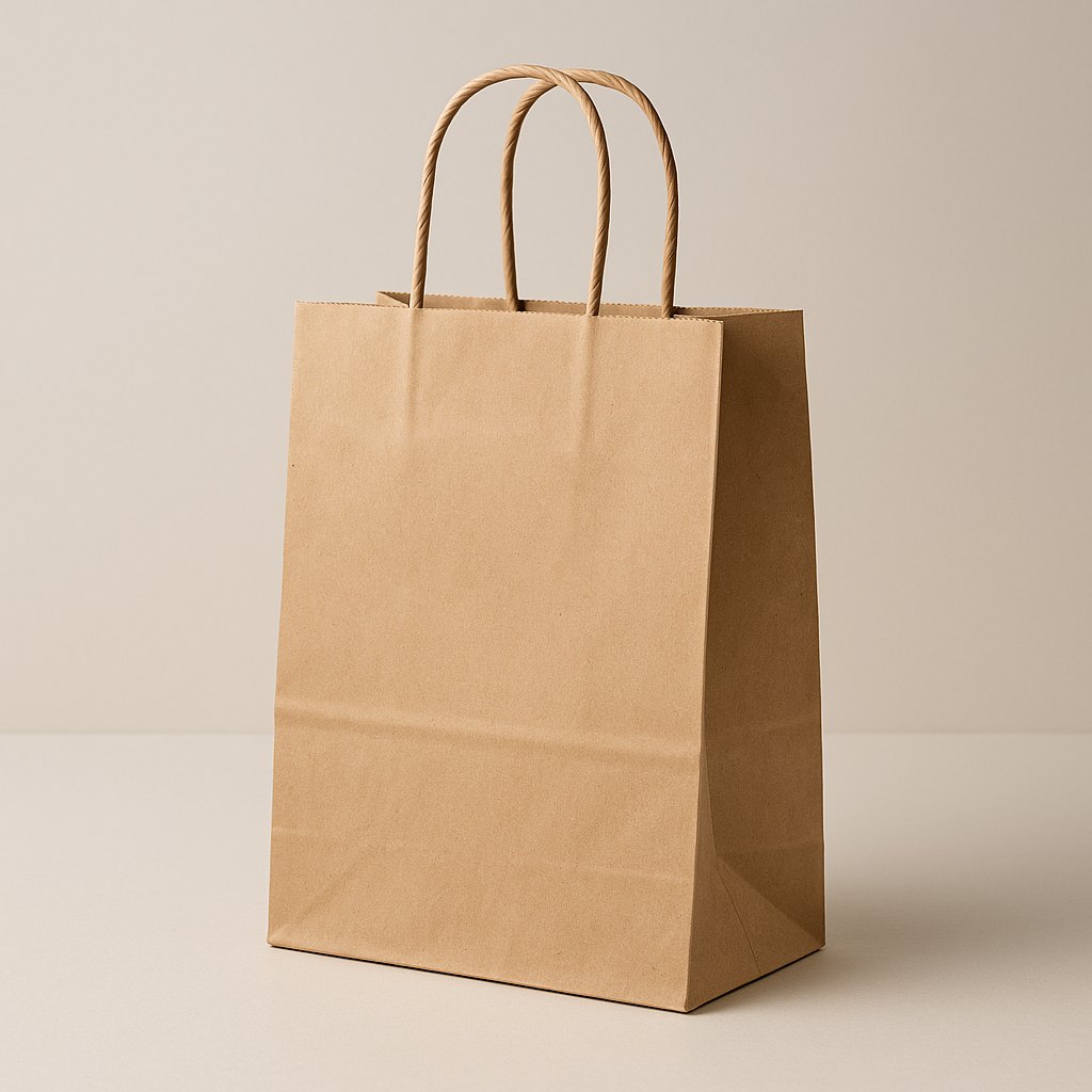 Embalagem de Papel com Alça personalizada com a marca do cliente
